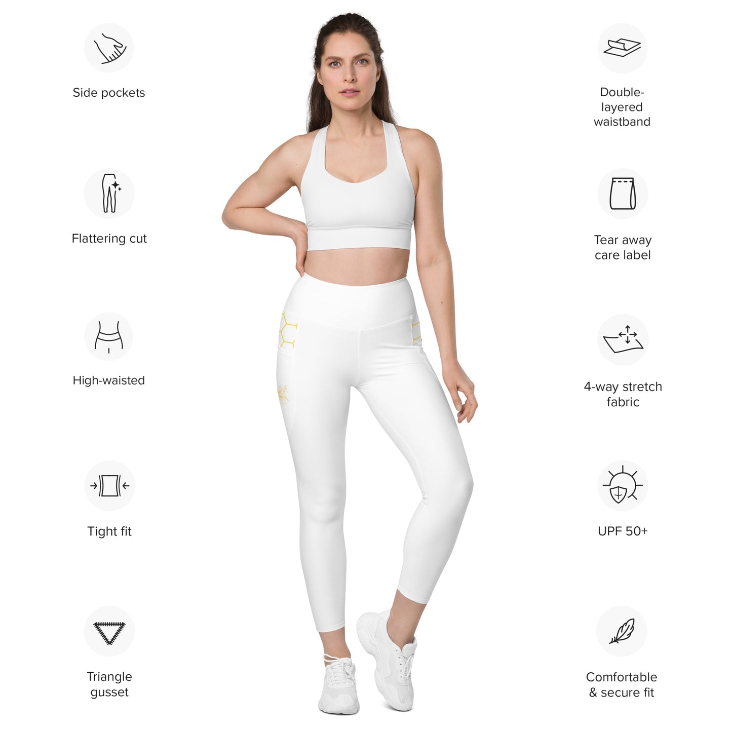 Hive and Bloom Icon Leggings With Pockets