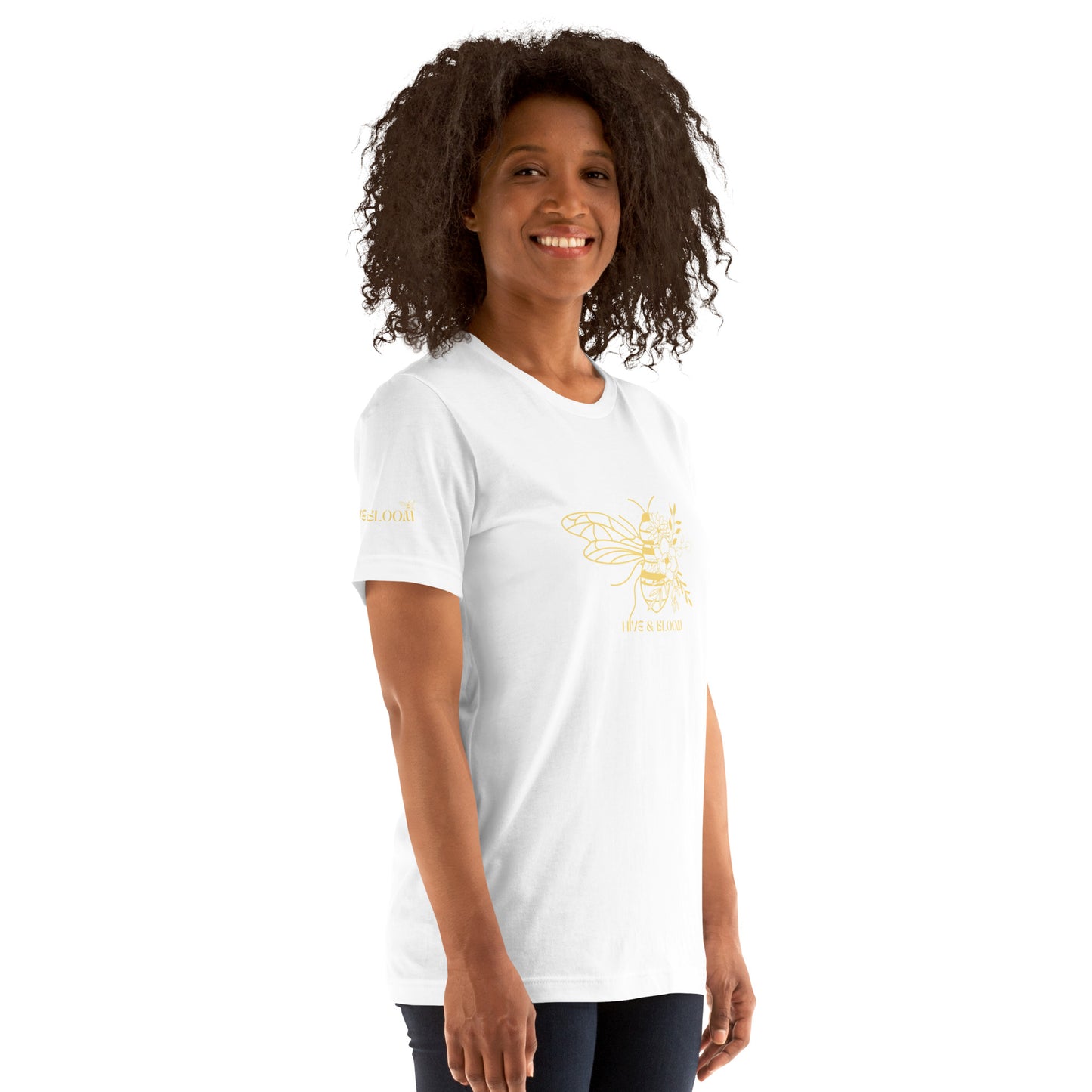 Stylish Hive & Bloom Graphic Tee